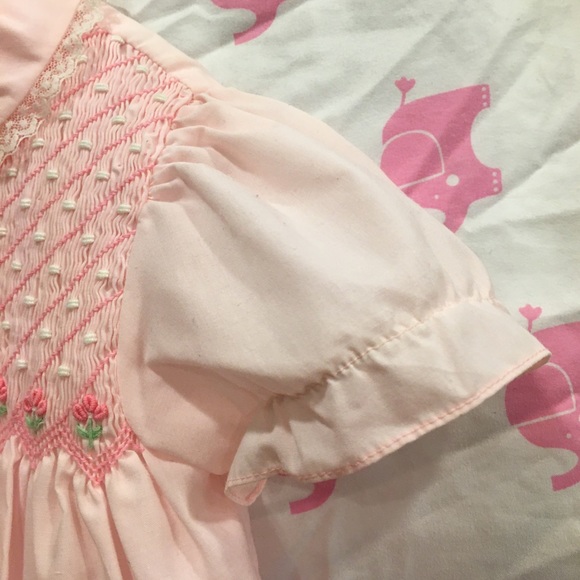 Baby Togs - 24 month Smocked Pink Flower Dress - Picture 3 of 7